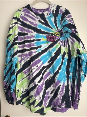 Disney Oogie Boogie Spirit Jersey Tie-Dye Long Sleeve Shirt-glow in the dark